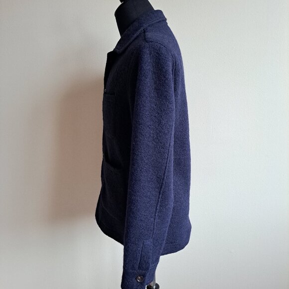 NEW Tintoria Mattei 954 Men's Blue Classic-collar Wool Blend Jacket Size XL - Picture 3 of 16